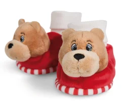 Baby Booties with rattle FC BAYERN Bear Berni