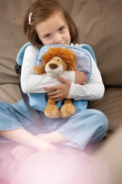 Backpack with soft toy Lion
