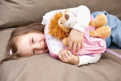 Backpack with soft toy Lion