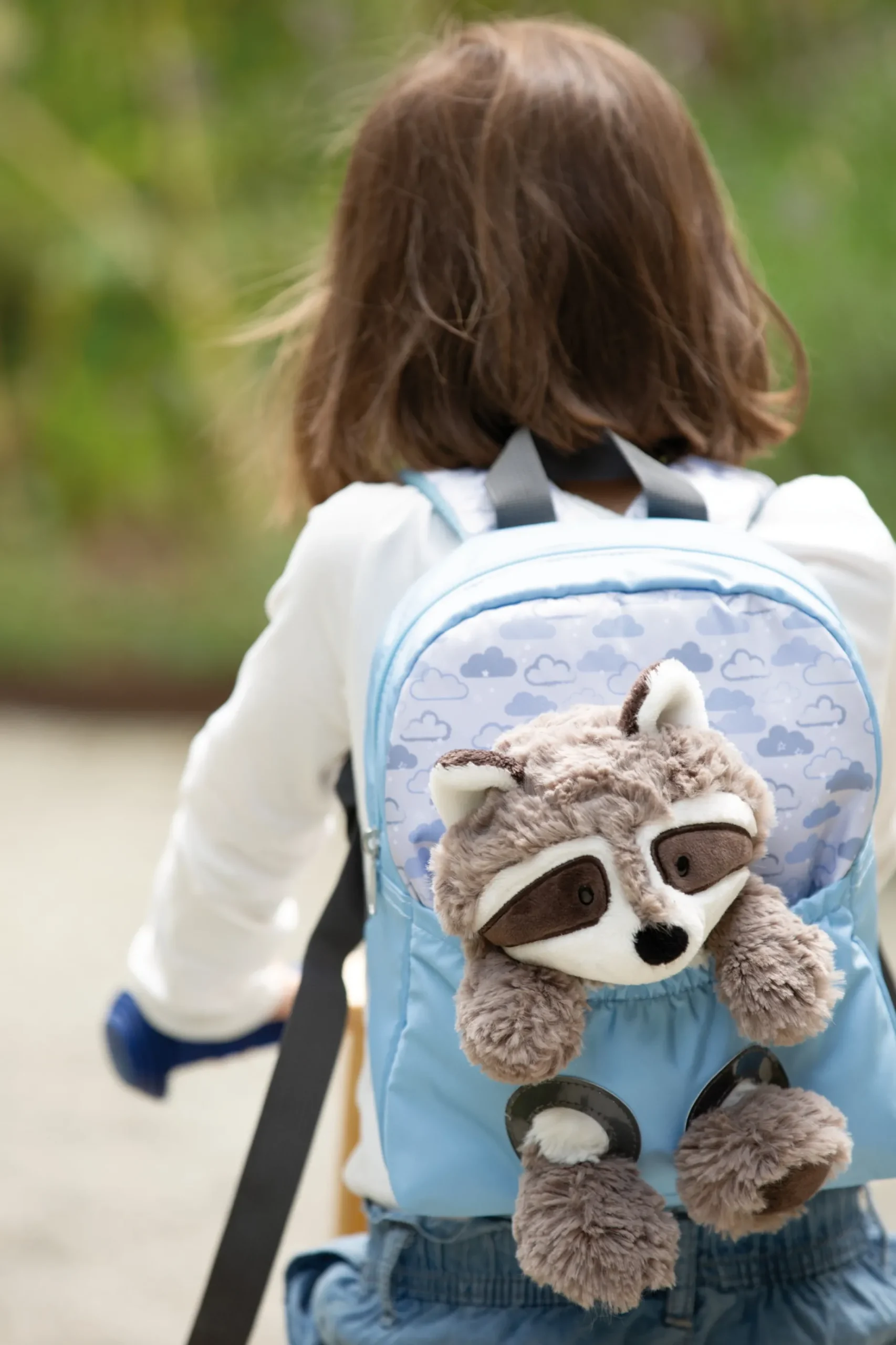 Backpack with soft toy Raccoon