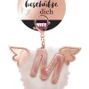 Bag pendant Angel PomPom letter M