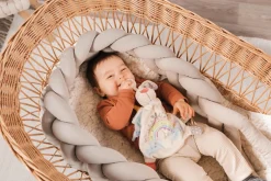 Comforter and rattle ring Guardian-Bunny"Dein Schutzengel" in gift box