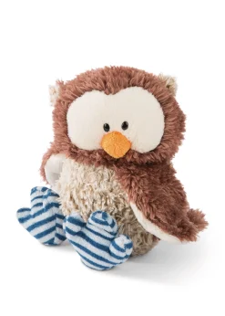 Cuddly toy owl Oscar with turnable head