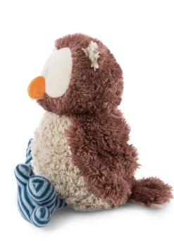 Cuddly toy owl Oscar with turnable head