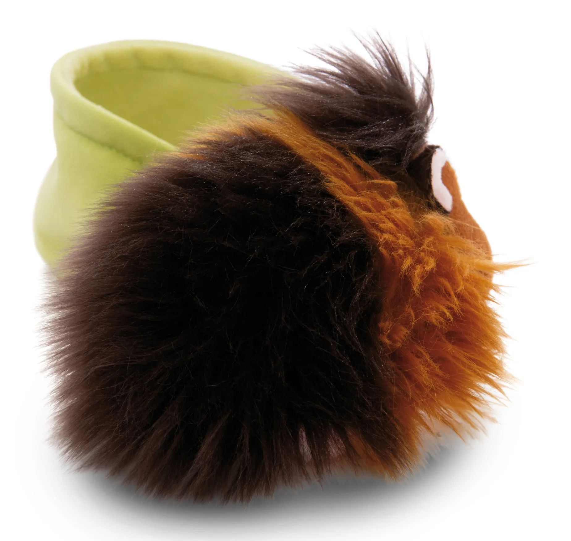 Espresso-caramell soft toy guinea pig in basket