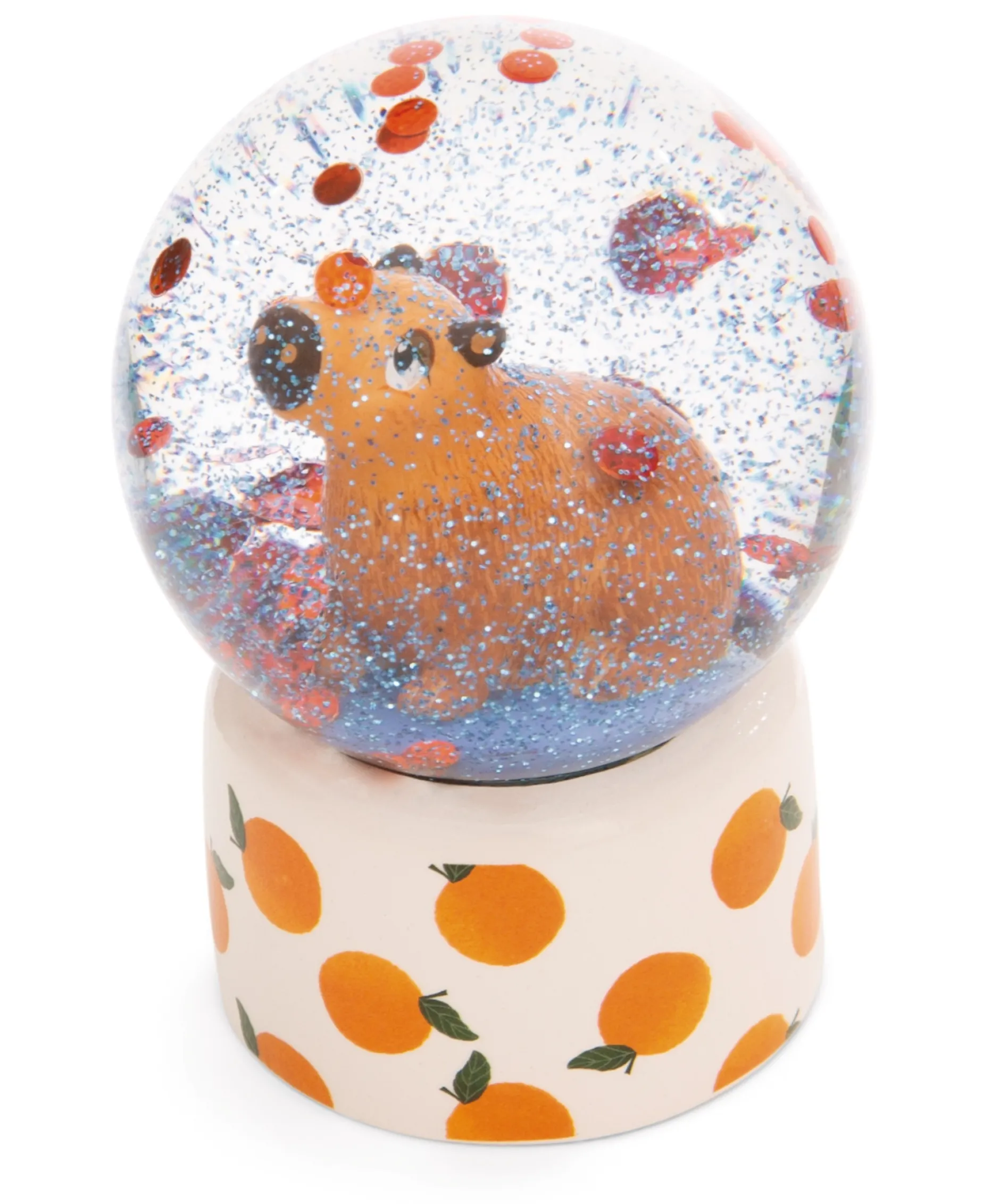 Glitter Globe Capybara "Happybara"