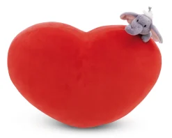 Heart-shaped Cushion Love Elephant