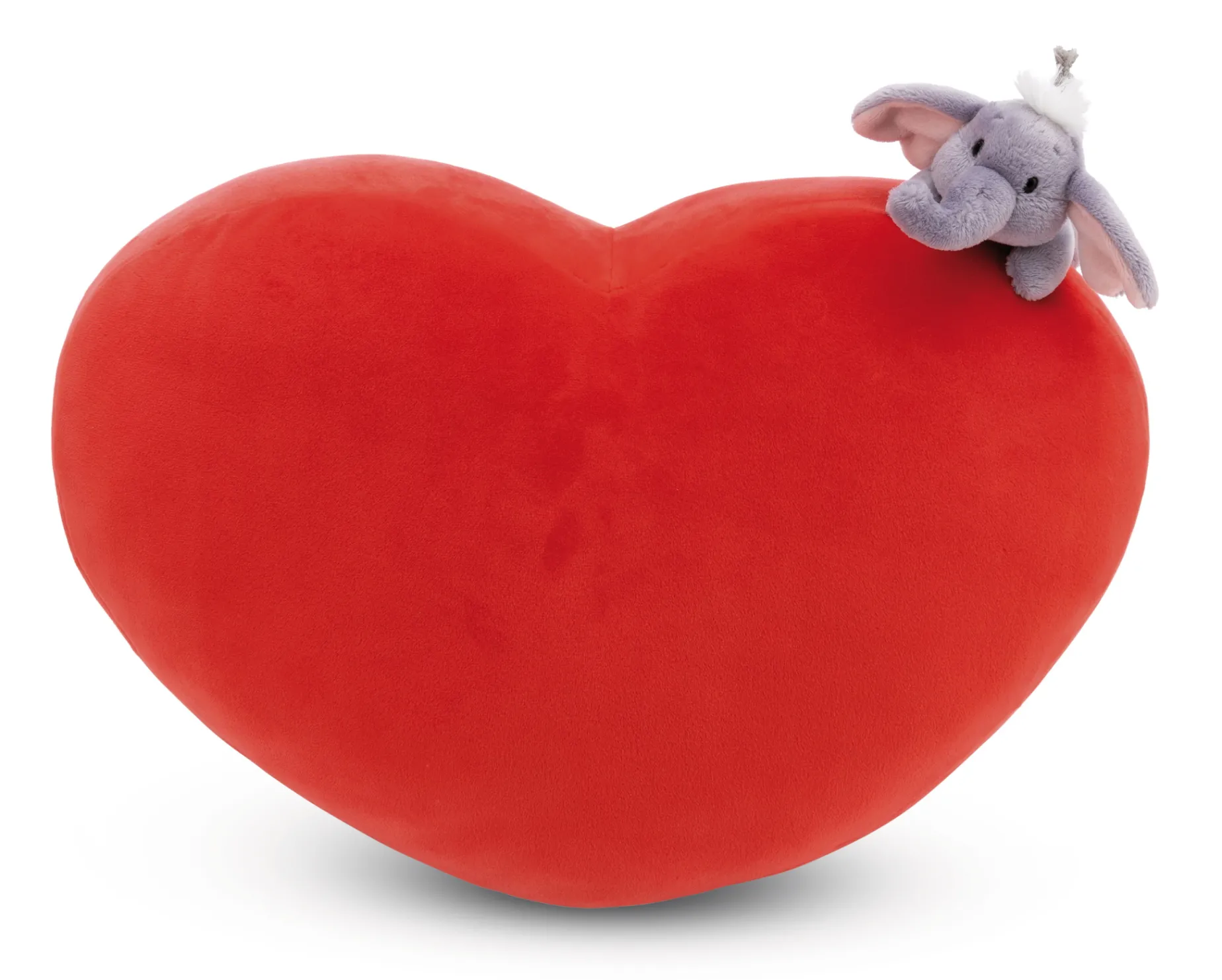 Heart-shaped Cushion Love Elephant