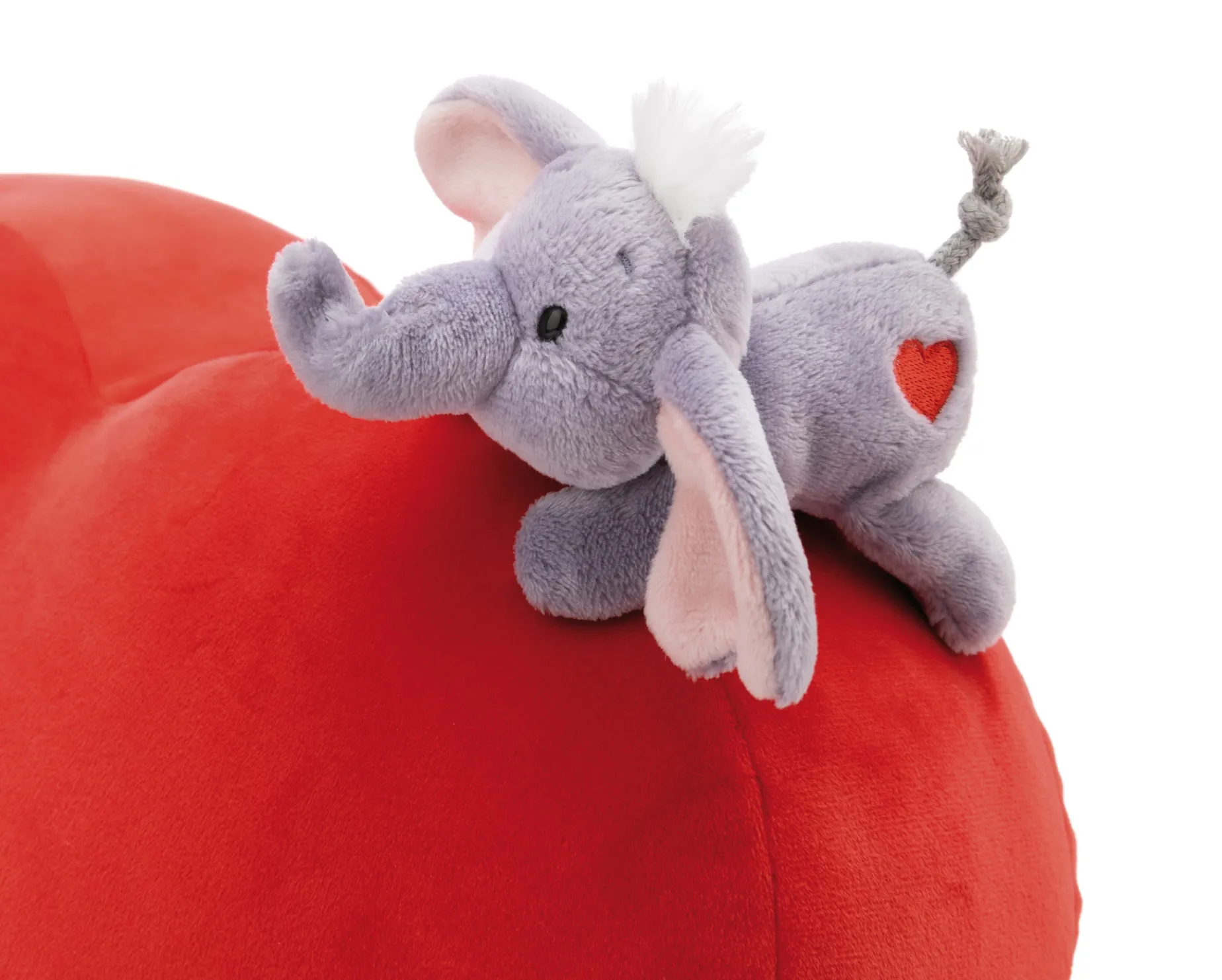 Heart-shaped Cushion Love Elephant