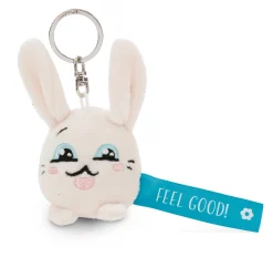Keyholder Blue rabbit "Feel Good!"