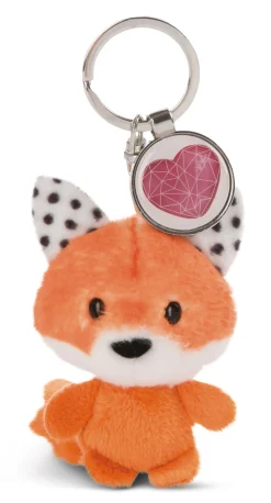 Keyholder Fox w. pendant "Heart symbol"