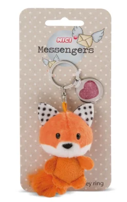 Keyholder Fox w. pendant "Heart symbol"