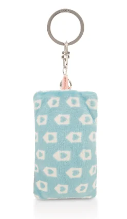 Keyholder mini plush cushion "Home" w. bell