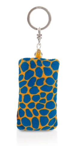 Keyholder mini plush cushion "Finger weg!" w. bell