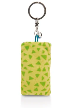 Keyholder mini plush cushion "Enjoy" w. bell
