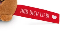 Keyholder Red bear "Hab dich lieb!"