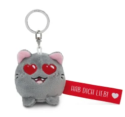 Keyholder Red cat "Hab dich lieb!"