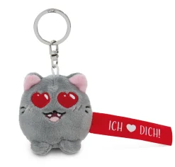 Keyholder Red cat "Ich Herz dich!"
