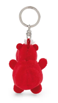 Keyholder Red hippo with heart