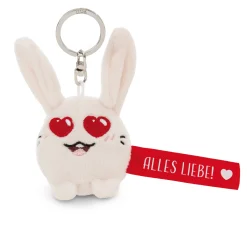 Keyholder Red rabbit "Alles Liebe!"