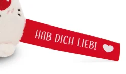 Keyholder Red rabbit "Hab dich lieb!"