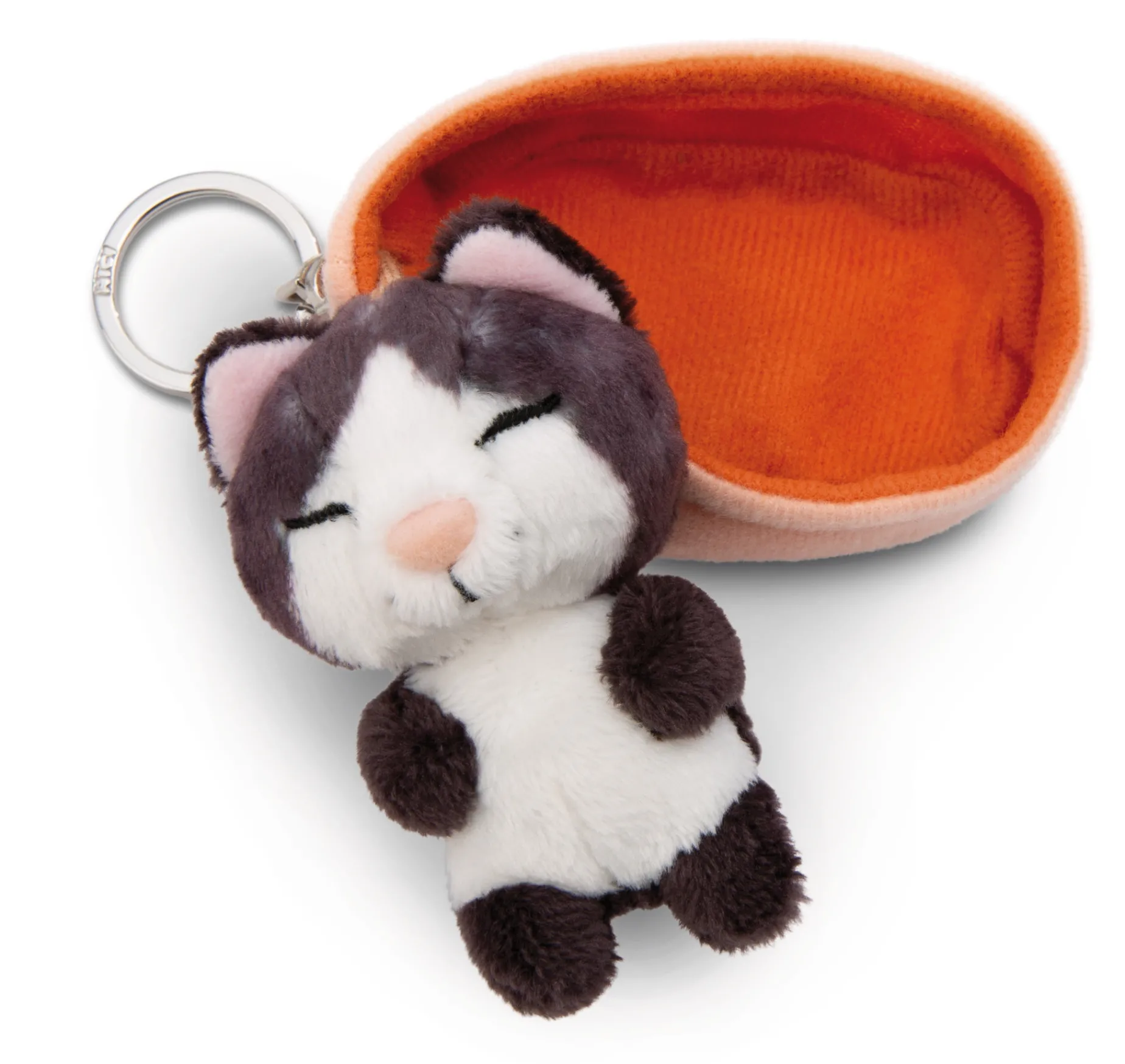 Keyholder Sleeping Pets Black Cat NICI GREEN