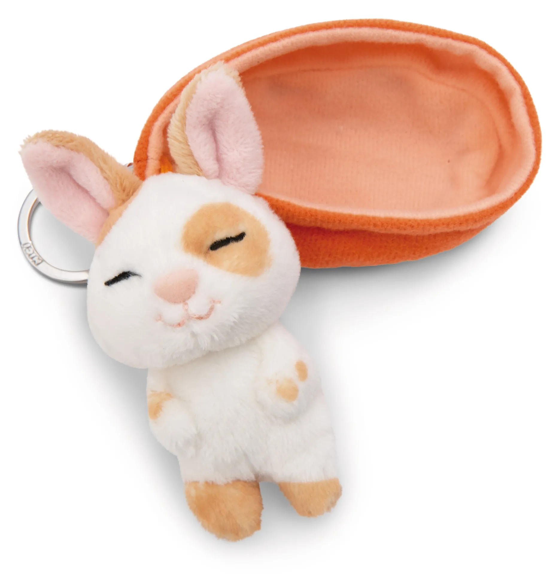 Keyholder Sleeping Pets Caramel Dotted Bunny NICI GREEN