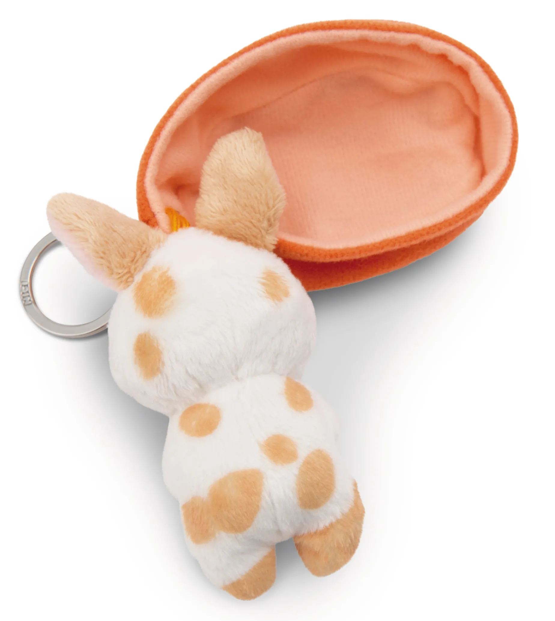 Keyholder Sleeping Pets Caramel Dotted Bunny NICI GREEN