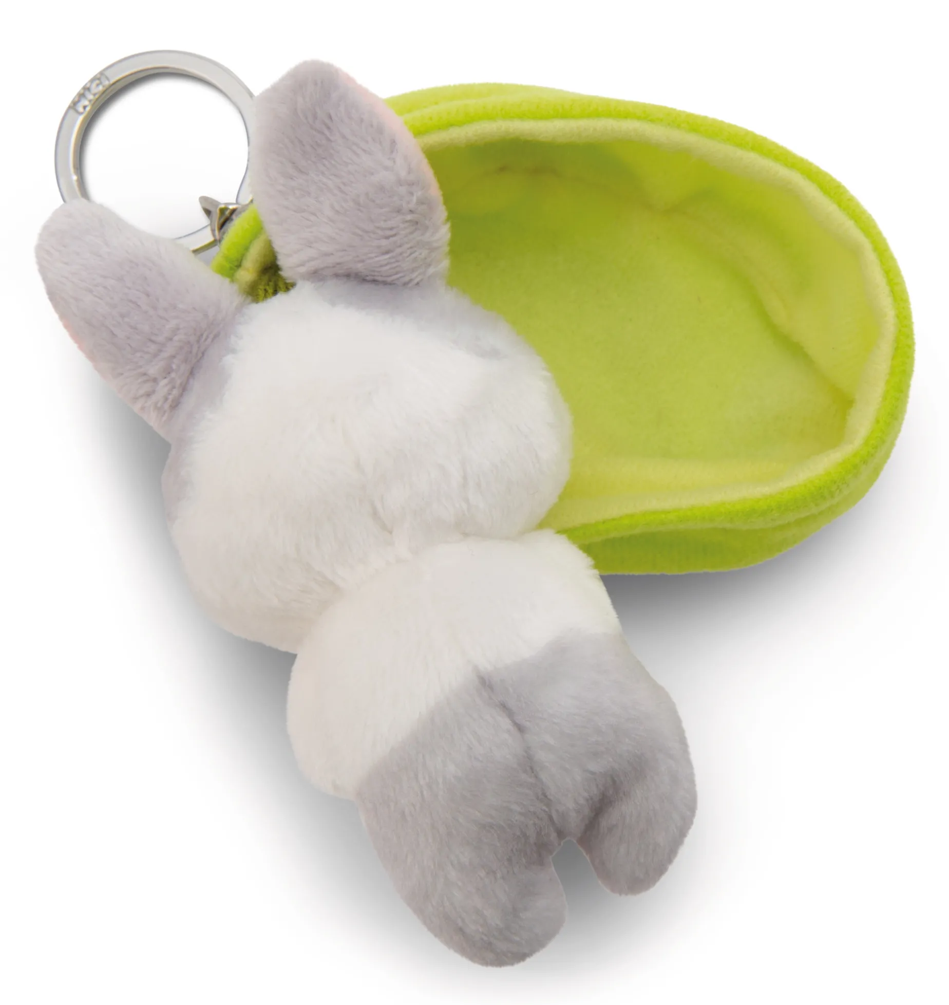 Keyholder Sleeping Pets Grey Bunny NICI GREEN