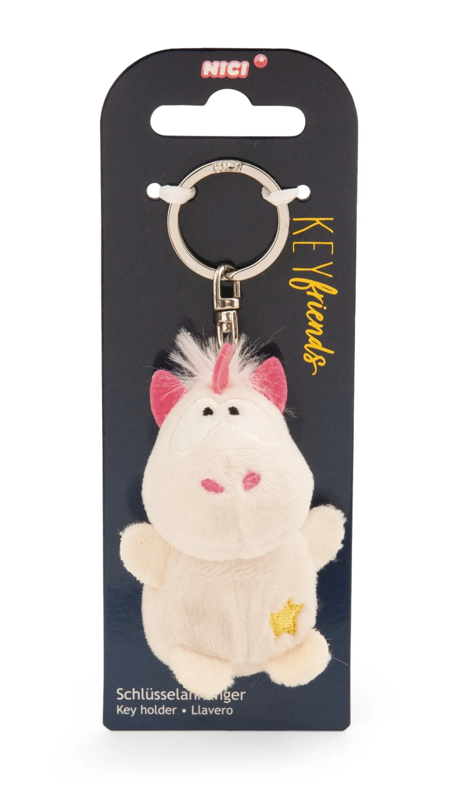Keyholder unicorn Theodor with star