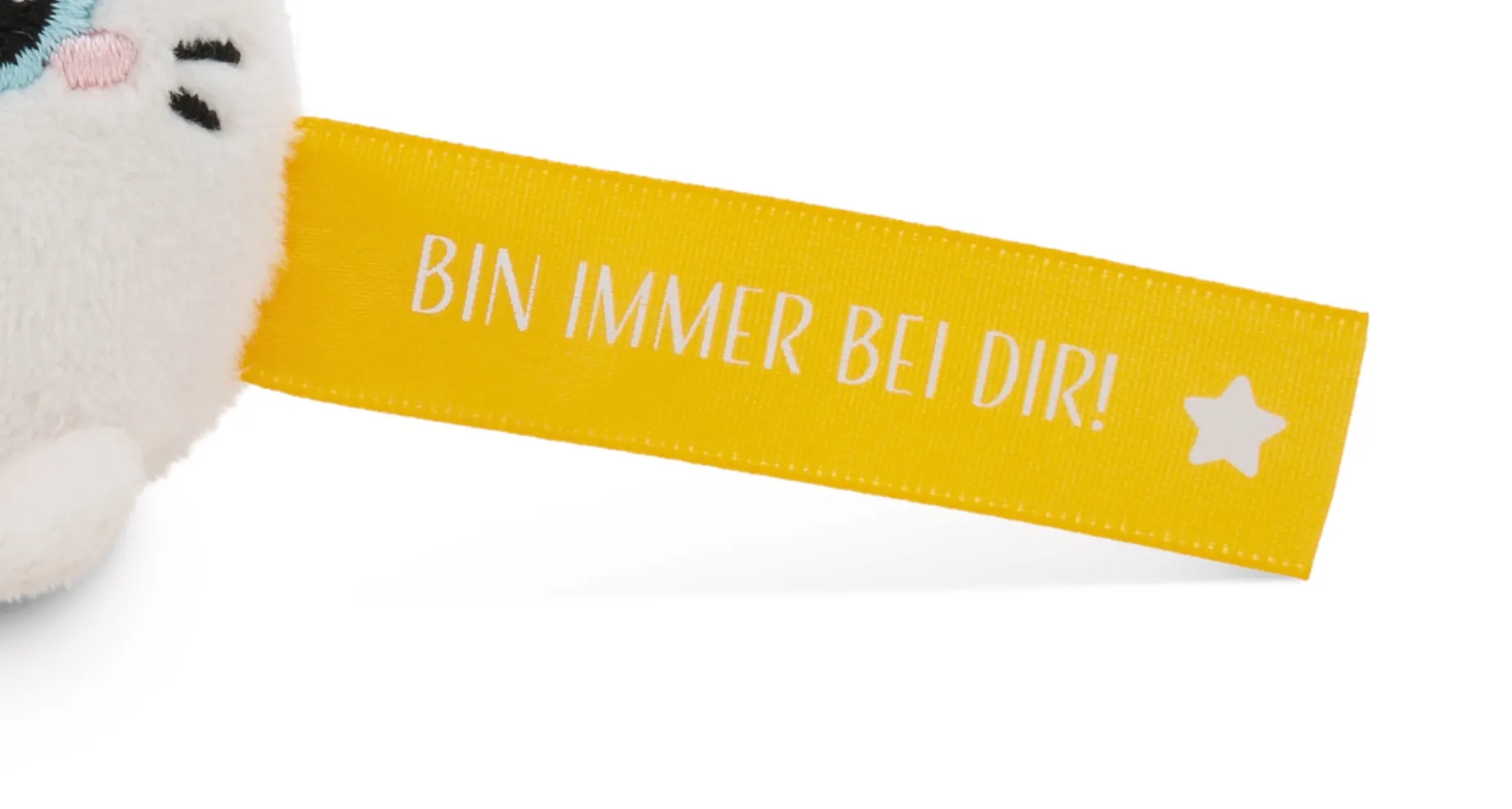 Keyholder Yellow rabbit "Bin immer bei dir!"