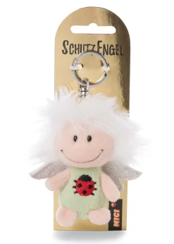 Keyring guardian angel with symbol ladybird