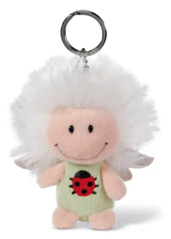 Keyring guardian angel with symbol ladybird