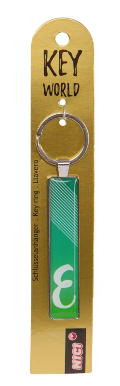 Keyring Key World 'E'