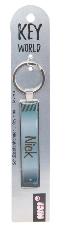 Keyring Key World 'Nick'
