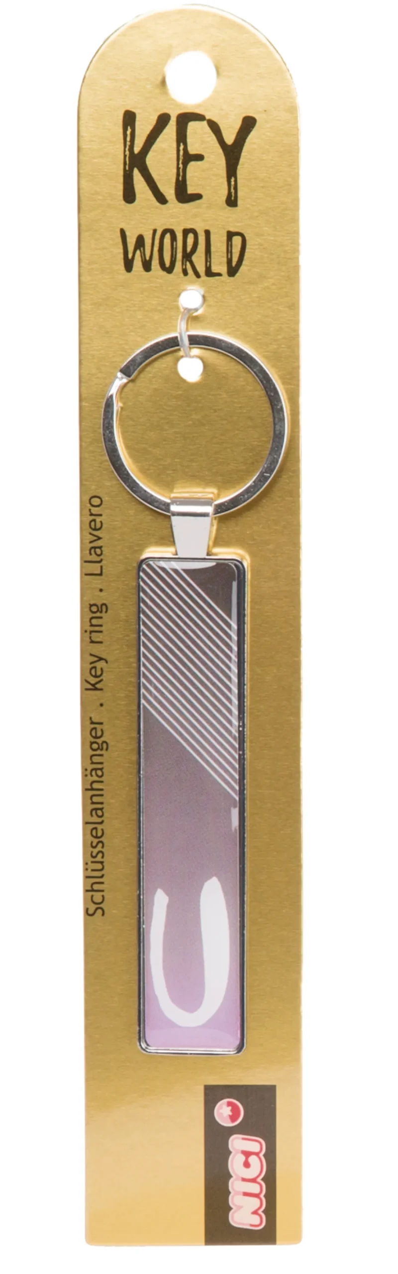 Keyring Key World 'U'