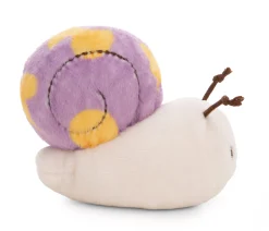 Kuscheltier Lila Schnecke m. Botschaft "Have a slow day"