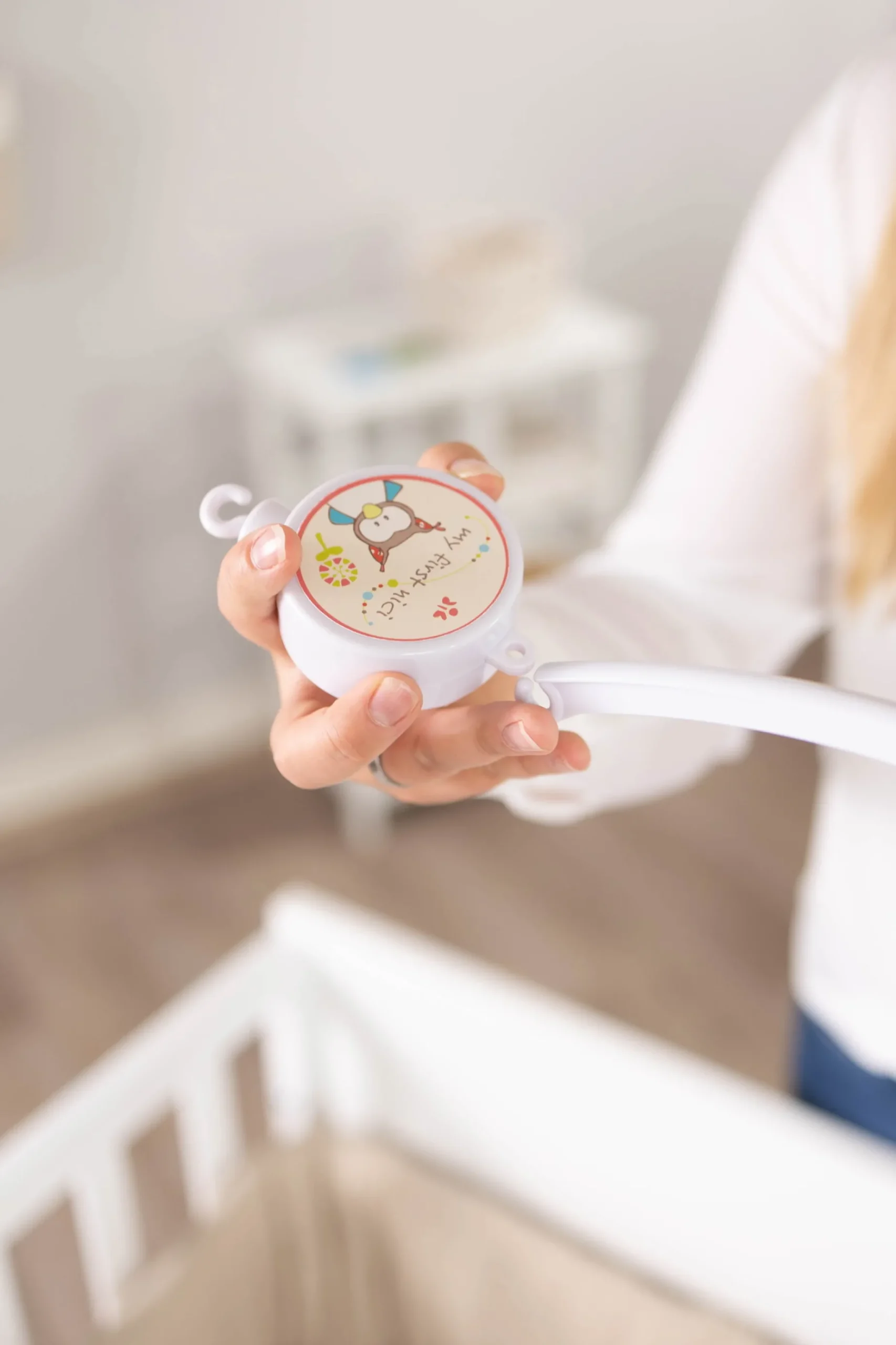 Musical Mobile Rabbit and Owl in gift box