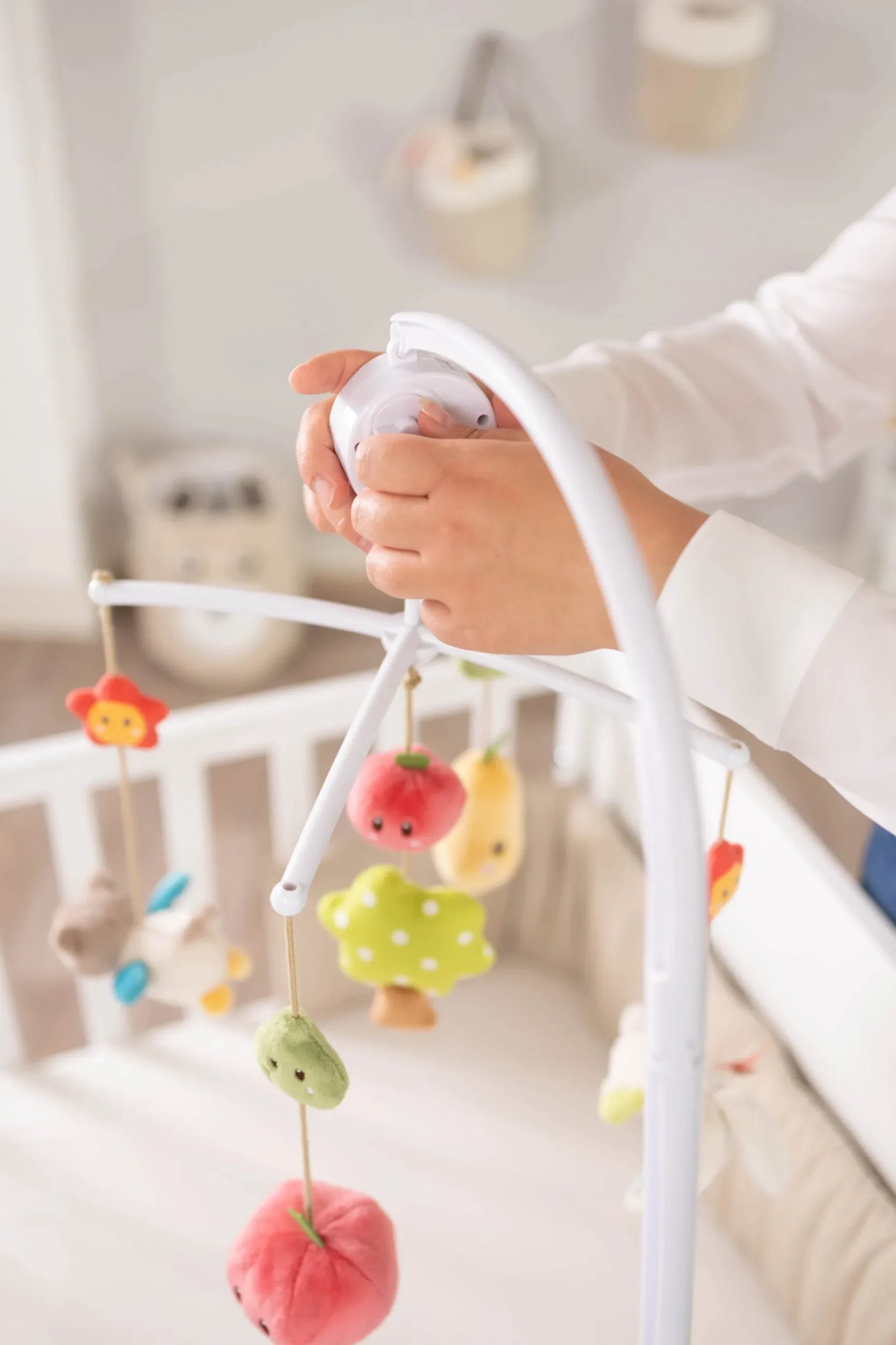 Musical Mobile Rabbit and Owl in gift box