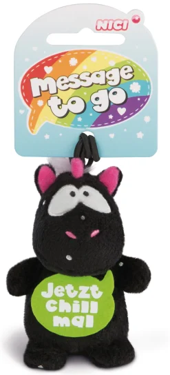 Pendant unicorn Carbon Flash "Jetzt chill mal"