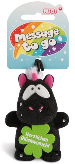 "Pendant Unicorn Carbon Flash "Herzlichen Glückwunsch"