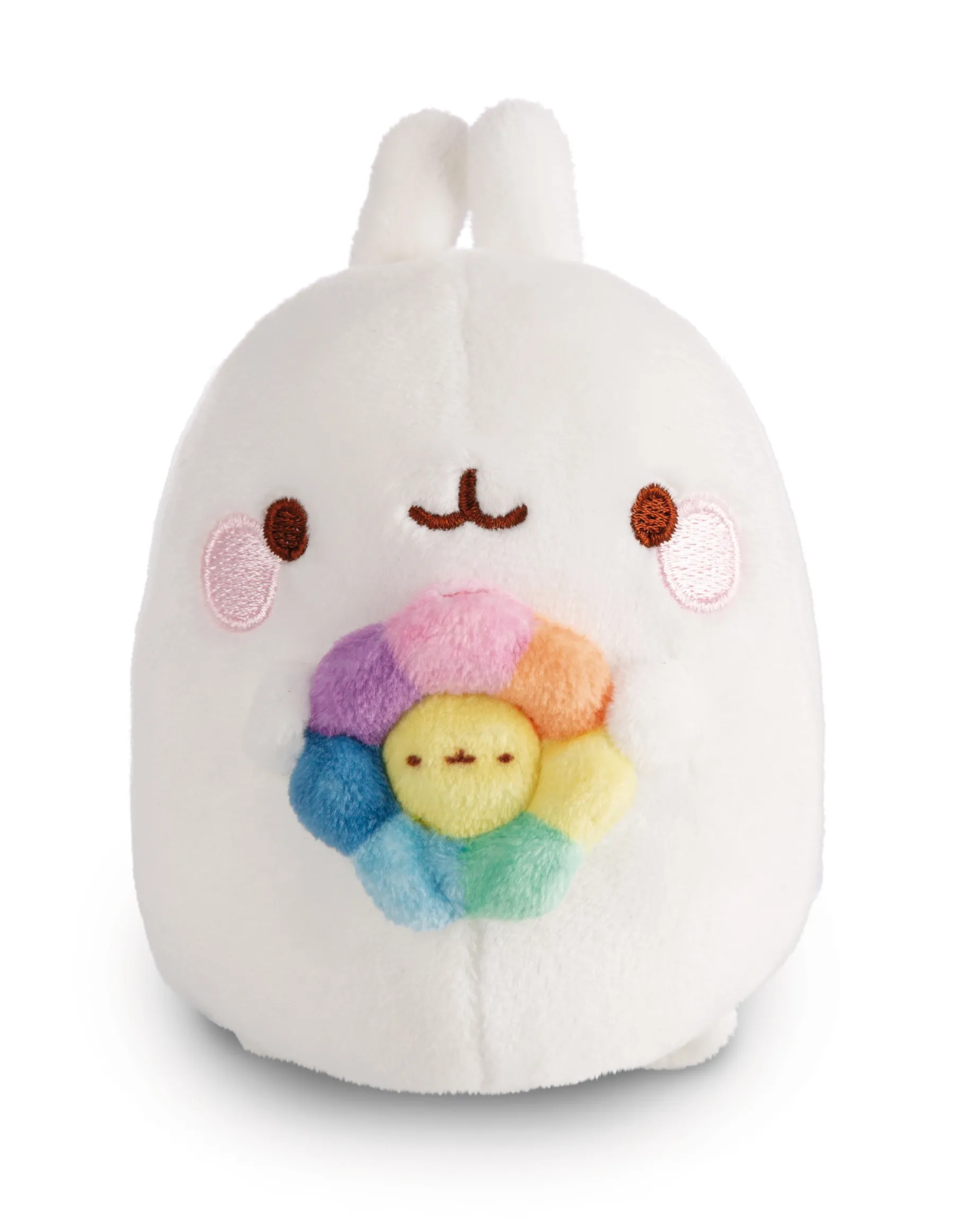 Soft Toy MOLANG 12cm with rainbow flower