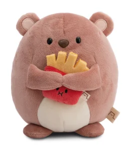Soft toy mymochi Bear Nomo 27cm with french fries