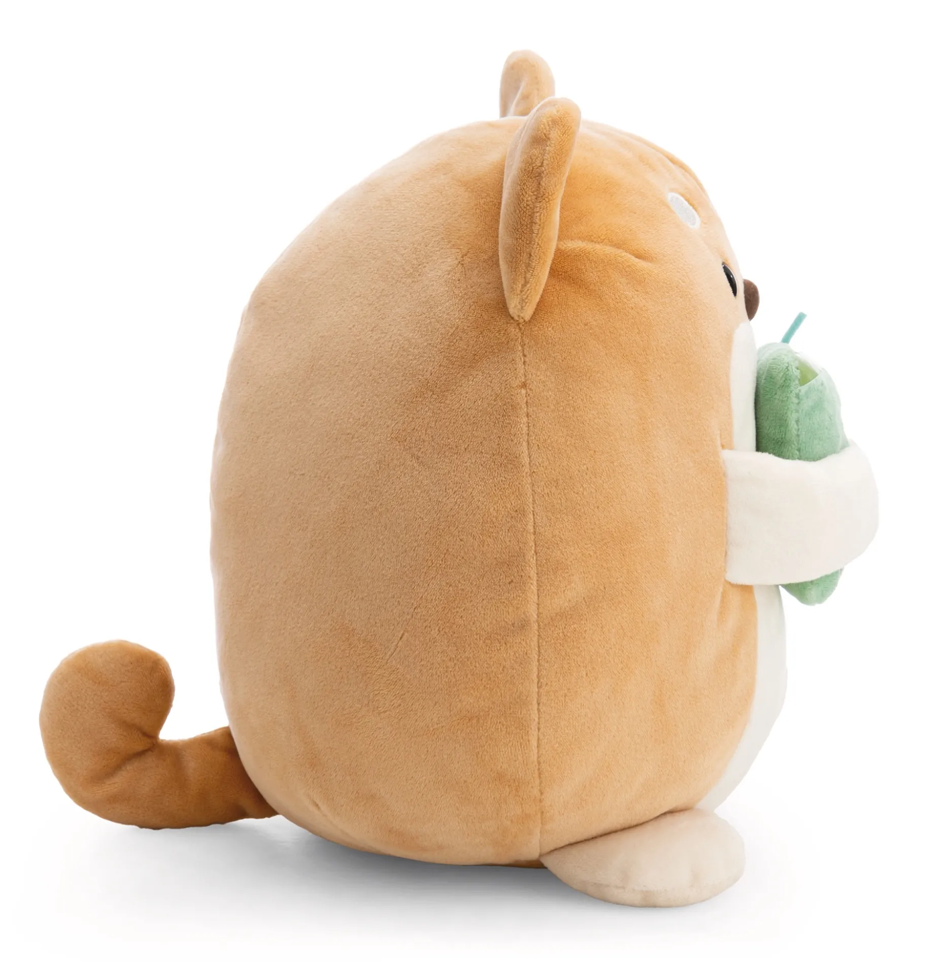 Soft toy mymochi Dog Hiro with bubble tea