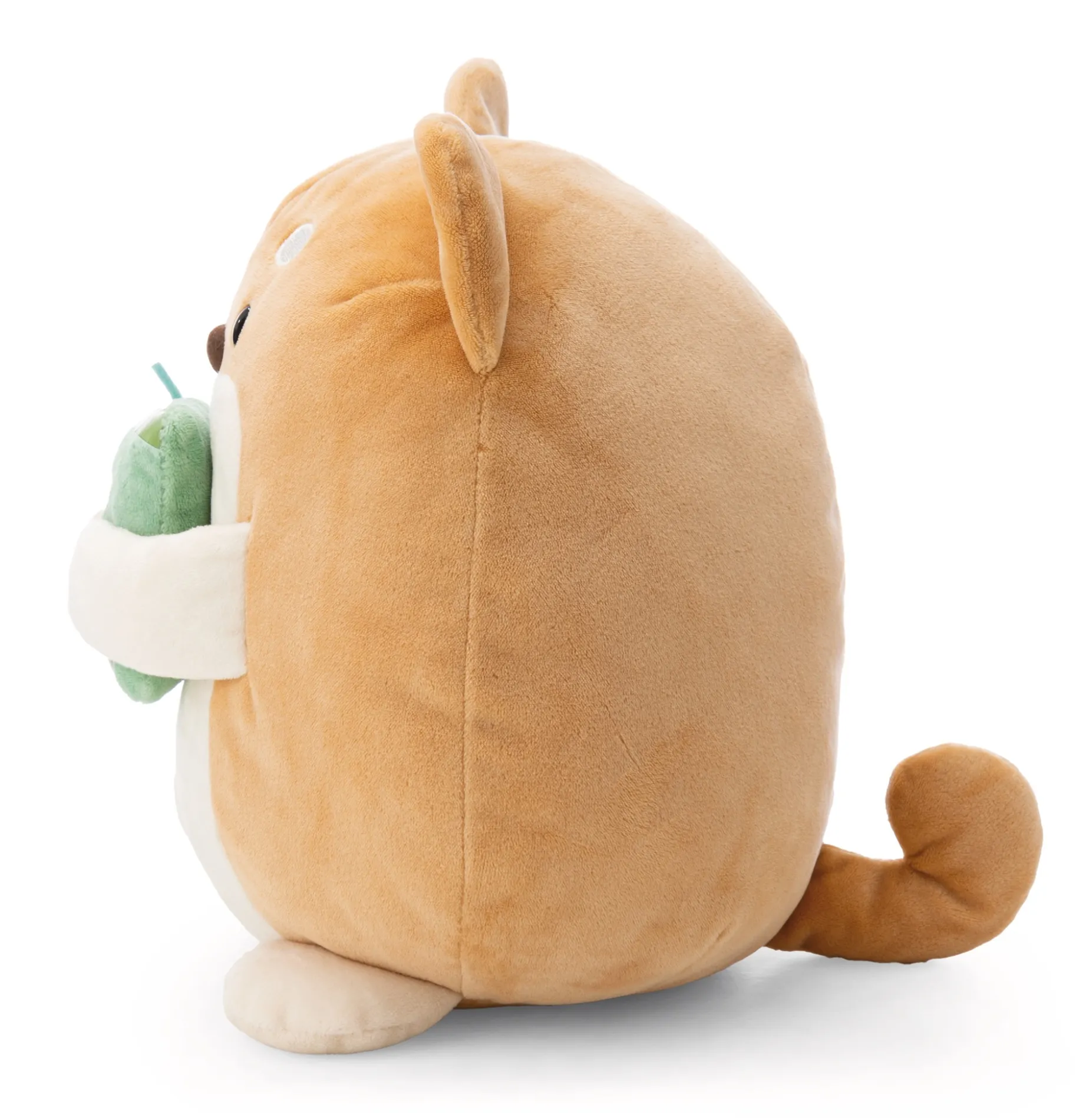 Soft toy mymochi Dog Hiro with bubble tea