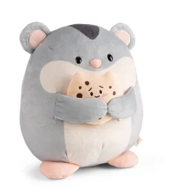 Soft toy mymochi Hamster Shai 27cm with cookie