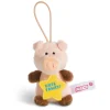 Soft Toy Pig "Gute Fahrt" with loop