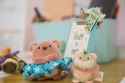 Soft toy Set mymochi Bear Nomo with french fries and bee costume