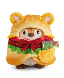 Soft Toy Set Tiger Tiggy with pickle jar and hamburger costume in gift box