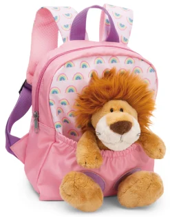 Backpack with soft toy Lion